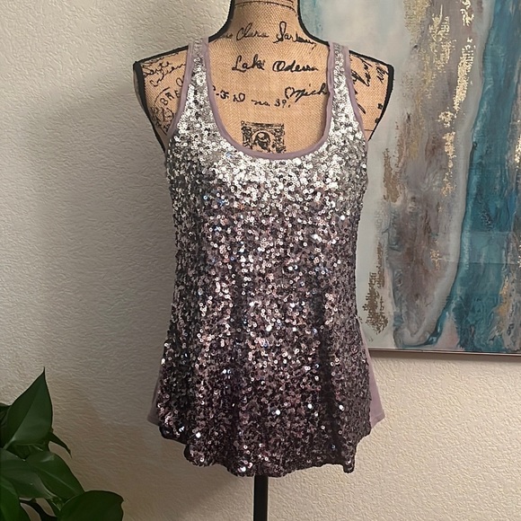 Express Top
Silver sequence ombre
Size M
Excellent condition
#266A - Picture 8 of 8